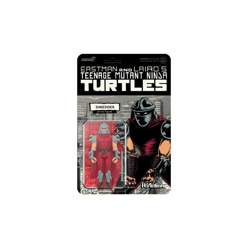 SHREDDER COMIC COLOR TORTUES NINJA FIGURINE REACTION WAVE 11 10 CM