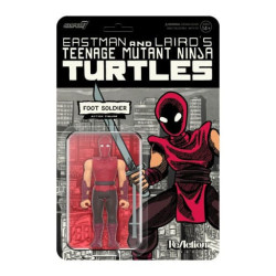 FOOT SOLDIER COMIC COLOR TORTUES NINJA FIGURINE REACTION WAVE 11 10 CM
