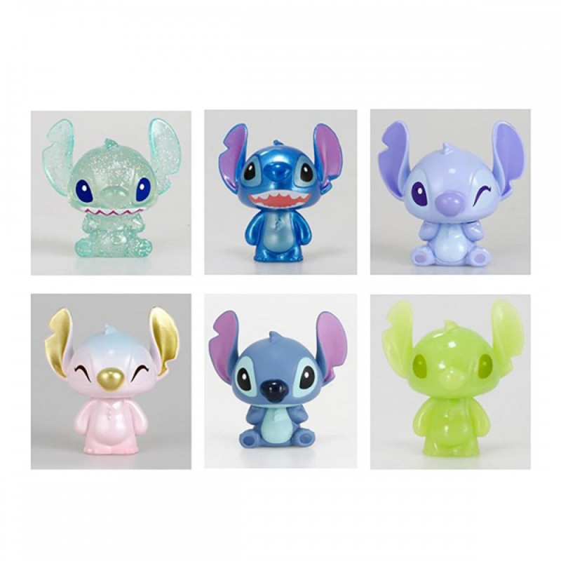 BOITE 6 FIGURINES ASSORTIMENT MINI STITCH WINDOW BOX 2 CM