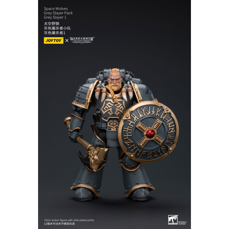 WARHAMMER HORUS HERESY SPACE WOLVES GREY SLAYER PACK 12 CM