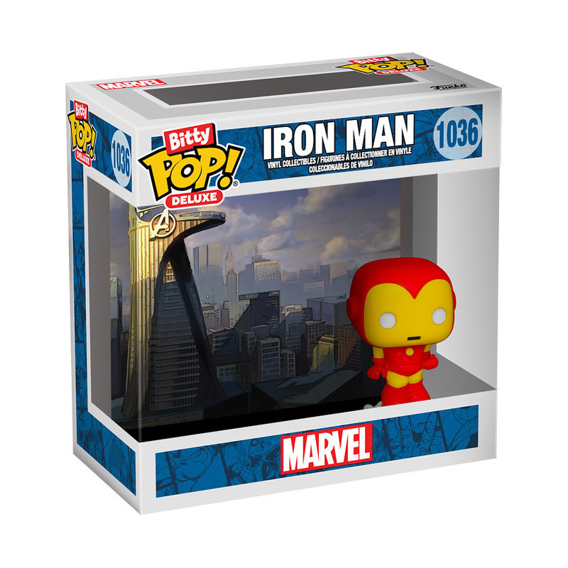 DELUXE IRON MAN AVENGERS TOWER BITTY POP VINYL FIGURE 2 CM
