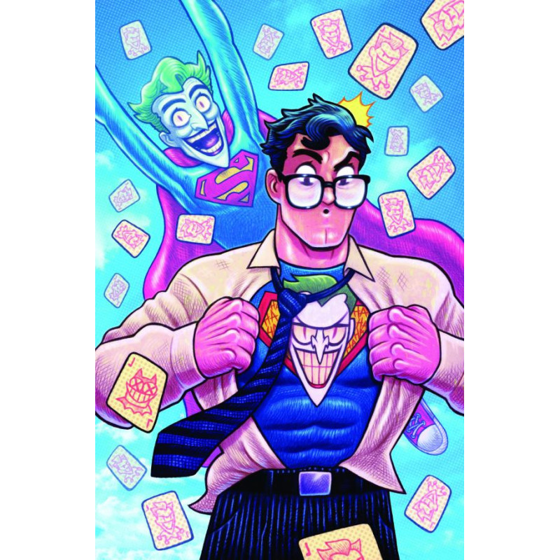 SUPERMAN  25 CVR F DAN HIPP APRIL FOOLS CARD STOCK VAR