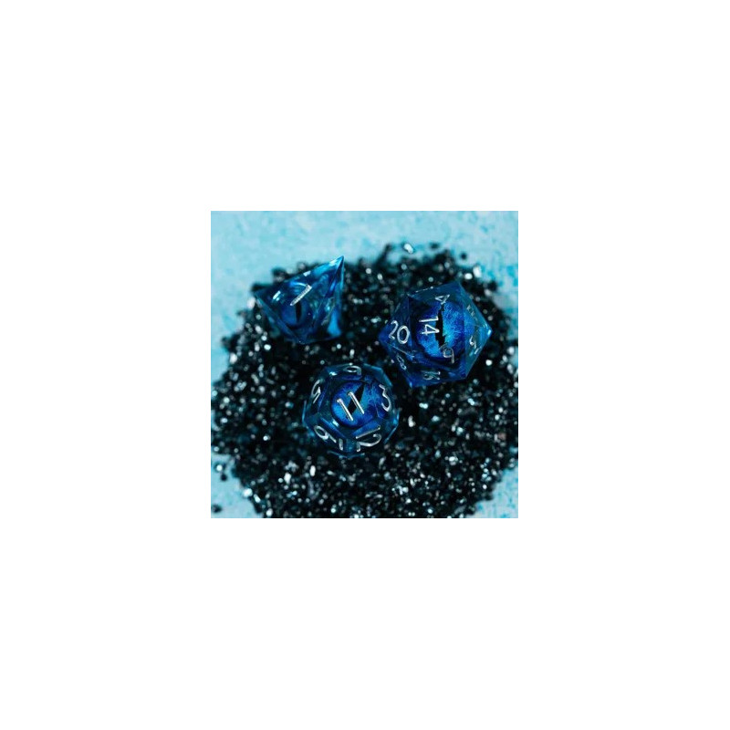 DRAGON AZUR SET DE DES A COEUR LIQUIDE