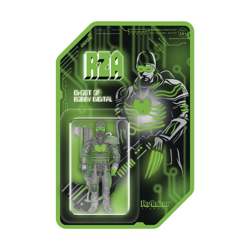 BOBBY DIGITAL CLEAR RZA REACTION WV4 ACTION FIGURE 10 CM