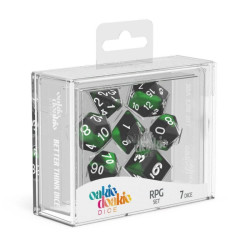 OAKIE DOAKIE DICE DES RPG SET GLOW IN THE DARK BIOHAZARD