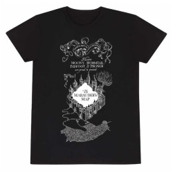 HARRY POTTER T SHIRT MARAUDER MAP LARGE
