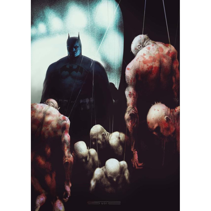BATMAN DARK PATTERNS  7  OF 12  CVR B STEVAN SUBIC CARD STOCK VAR