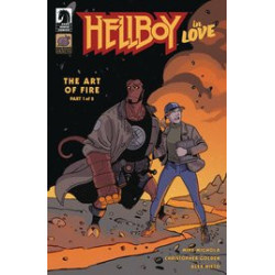 HELLBOY IN LOVE ART OF FIRE  1