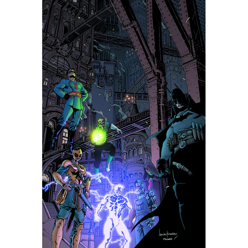 BATMAN GOTHAM BY GASLIGHT A LEAGUE FOR JUSTICE  1  OF 6  CVR A LEANDRO