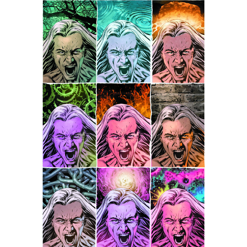 RESURRECTION MAN QUANTUM KARMA  4  OF 6  CVR B MIKE PERKINS CARD STOCK