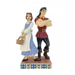 BELLE AND GASTON STATUE 23 CM