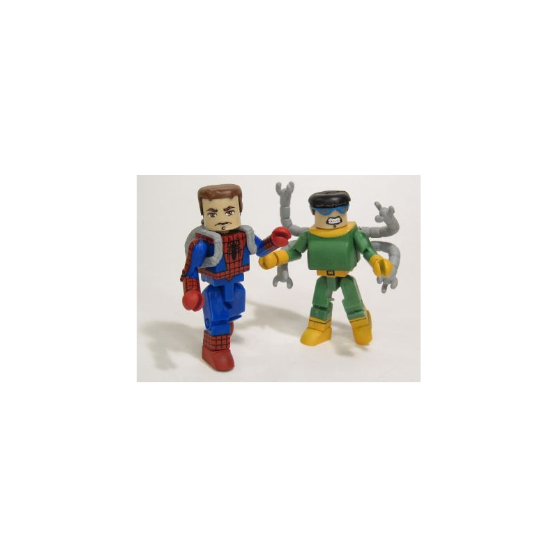 UNMASKED SPIDERMAN AND DR OCTOPUS MINIMATES ACTION FIGURES 7 CM