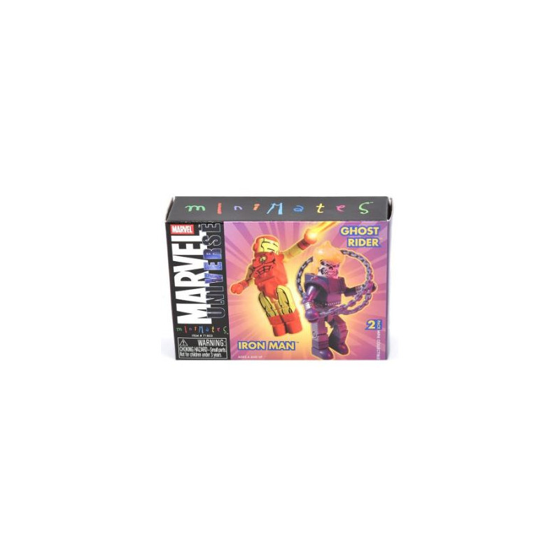 IRON MAN AND GHOST RIDER MINIMATES ACTION FIGURES 7 CM