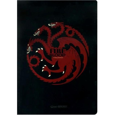 GAME OF THRONES CARNET MAISON TARGARYEN