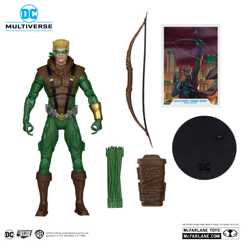 GREEN ARROW CONNOR HAWKE DC MULTIVERSE FIGURINE GOLD LABEL 18 CM