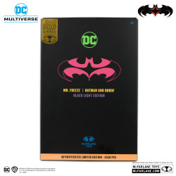 BATMAN AND ROBIN DC MULTIVERSE LR FREEZE BLACK LIGHT EDITION GOLD LABE
