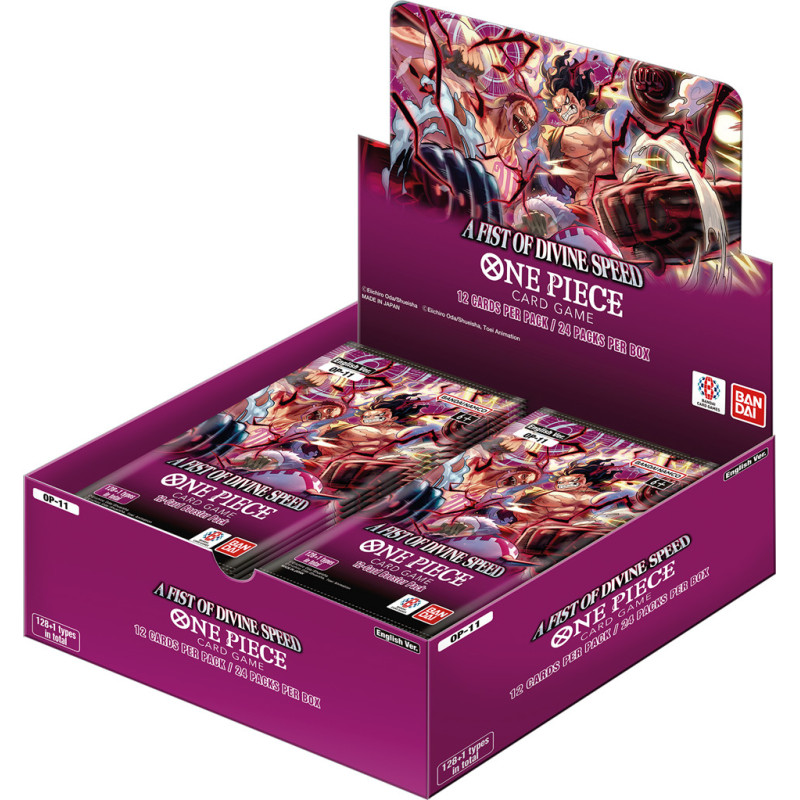 ONE PIECE TRADING CARD GAME OP 11 FIST OF DIVINE SPEED BOOSTER VERSION