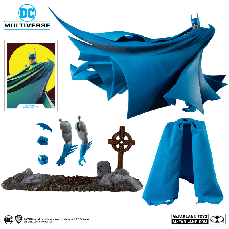 BATMAN YEAR TWO GOLD LABEL DC MULTIVERSE FIGURINE BATMAN 18 CM