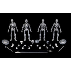 GRAVEYARD SKELETONS PACK 4 FIGURINES
