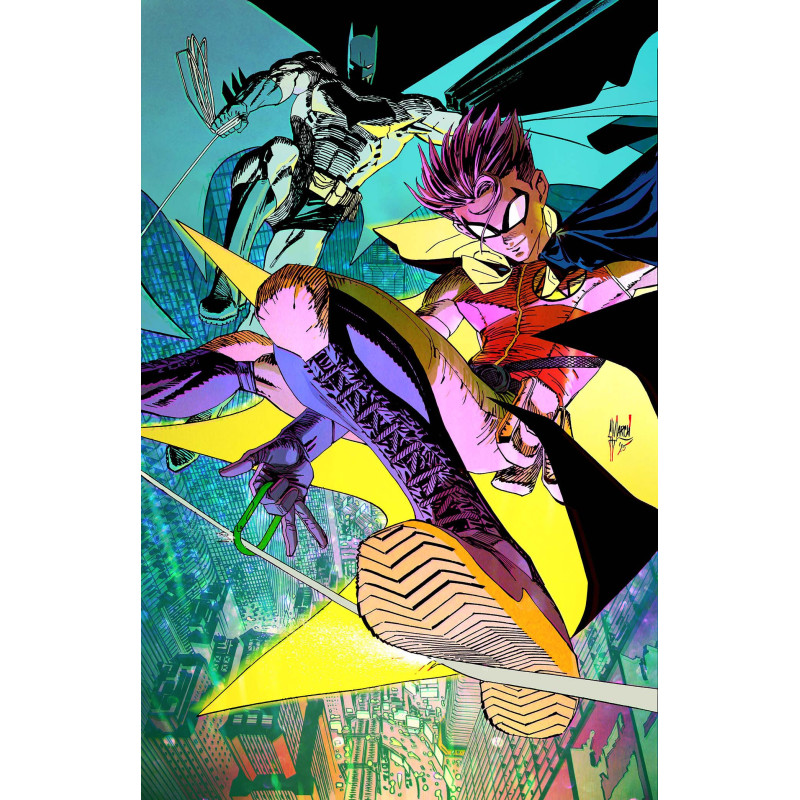 BATMAN AND ROBIN  25 CVR B GUILLEM MARCH CARD STOCK VAR