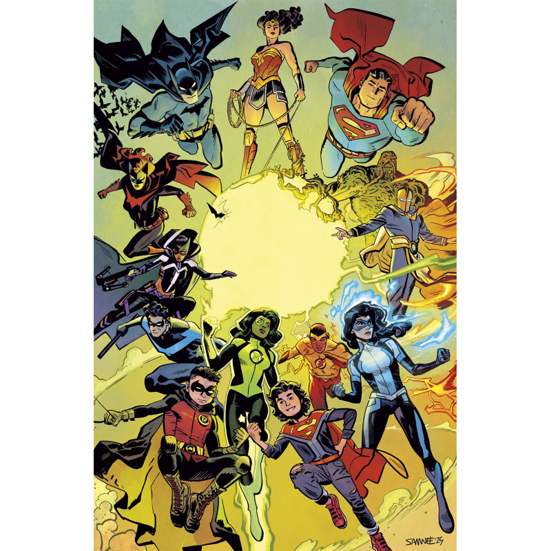 NEW HISTORY OF THE DC UNIVERSE  4  OF 4  CVR A CHRIS SAMNEE