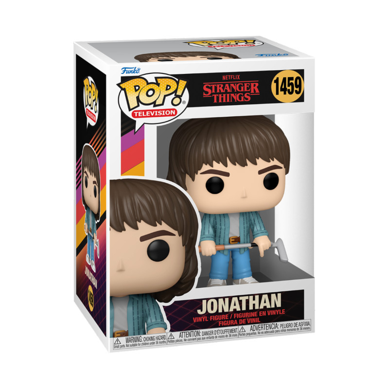 JONATHAN WITH GOLF CLUB STRANGER THINGS POP  TV VINYL FIGURINE 9 CM