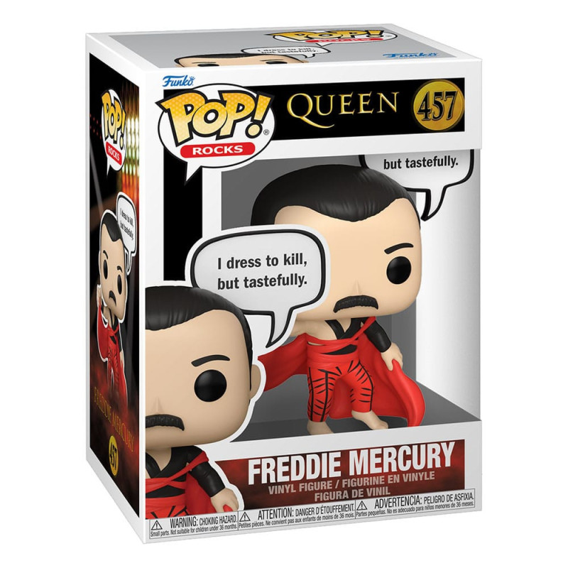 FREDDIE MERCURY I DRESS TO KILL QUEEN POP  ROCKS VINYL FIGURINE 9 CM