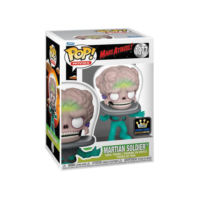 MARS ATTACKS SOLDIER POP  ANIMATION VINYL FIGURINE 9 CM