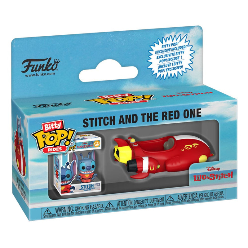 STITCH AND THE RED ONE LILO   STITCH BITTY POP  RIDES VINYL FIGURINE 2