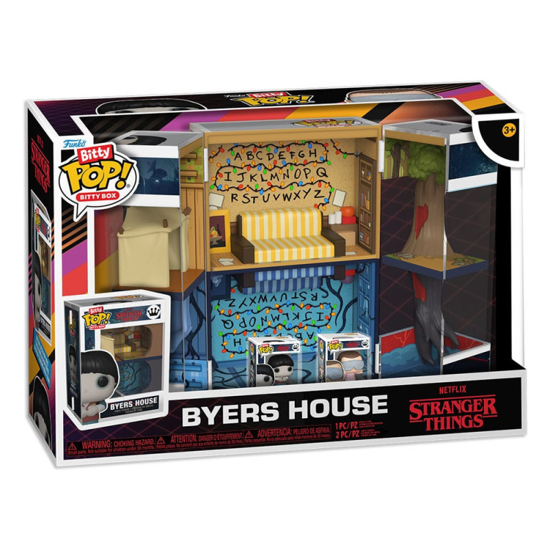 STRANGER THINGS BYERS HOUSE BITTY POP  BOXES VINYL FIGURINE