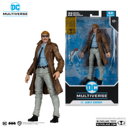 BATMAN YEAR ONE PART 4 DC MULTIVERSE FIGURINE LT JAMES GORDON GOLD LAB