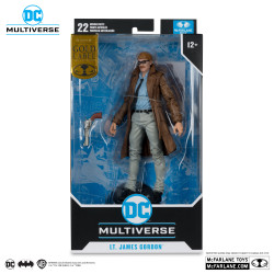 BATMAN YEAR ONE PART 4 DC MULTIVERSE FIGURINE LT JAMES GORDON GOLD LAB