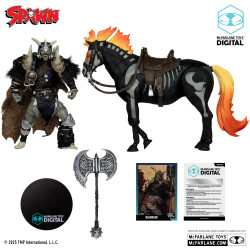SPAWN FIGURINE BLOODAXE AVEC CHEVAL SPAWN THE DARK AGES MCFARLANE TOYS