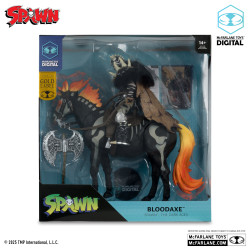 SPAWN FIGURINE BLOODAXE AVEC CHEVAL SPAWN THE DARK AGES MCFARLANE TOYS
