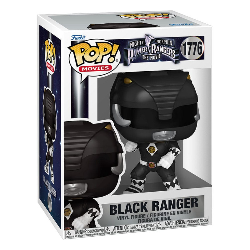 POWER RANGERS LE FILM POP MOVIES VINYL FIGURINES BLACK RANGER 9 CM