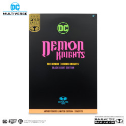 DC MULTIVERSE FIGURINE THE DEMON BLACK LIGHT EDITION GOLD LABEL 18 CM