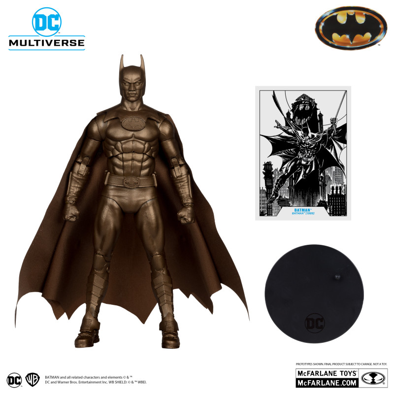 BATMAN 1989 FIGURINE BATMAN PLATINUM EDITION 18 CM