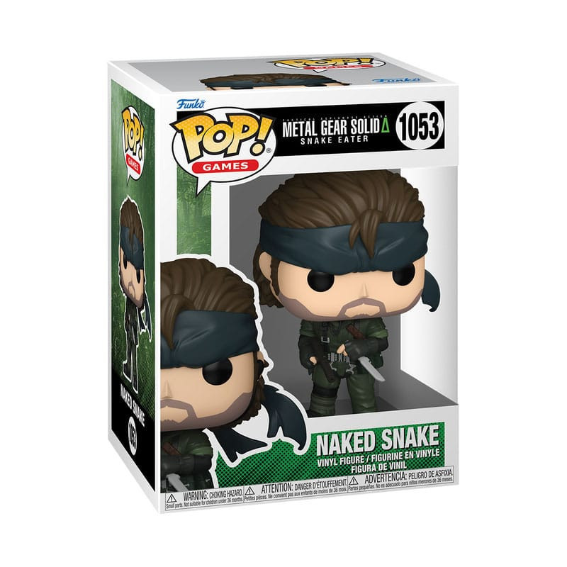 METAL GEAR POP GAMES VINYL FIGURINE NAKED SNAKE 9 CM