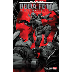 STAR WARS BOBA FETT  BLACK  WHITE   RED  2