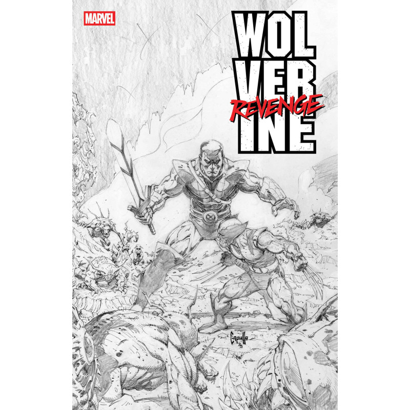 WOLVERINE REVENGE  RED BAND RAW  BLACK   WHITE EDITION  5  POLYBAGGED 