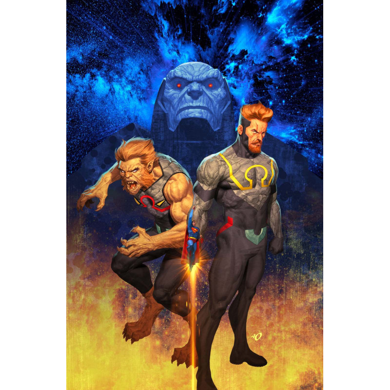 SUPERMAN  31 CVR D ARIEL OLIVETTI CARD STOCK VAR  DC K O  