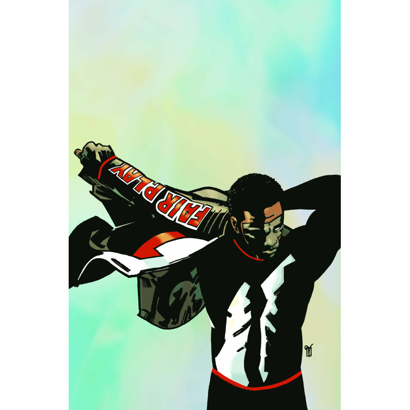 MR TERRIFIC YEAR ONE  6  OF 6  CVR B VALENTINE DE LANDRO CARD STOCK VA