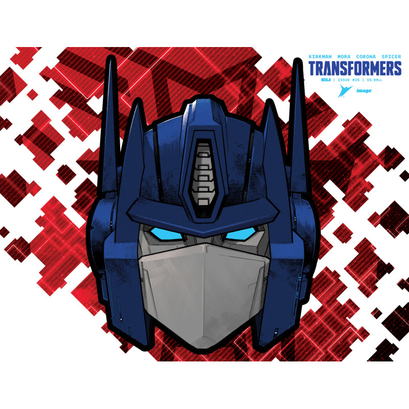 TRANSFORMERS  25 CVR J JOHN AMOR   ANDRES JUAREZ FOIL DIE CUT MASK VAR