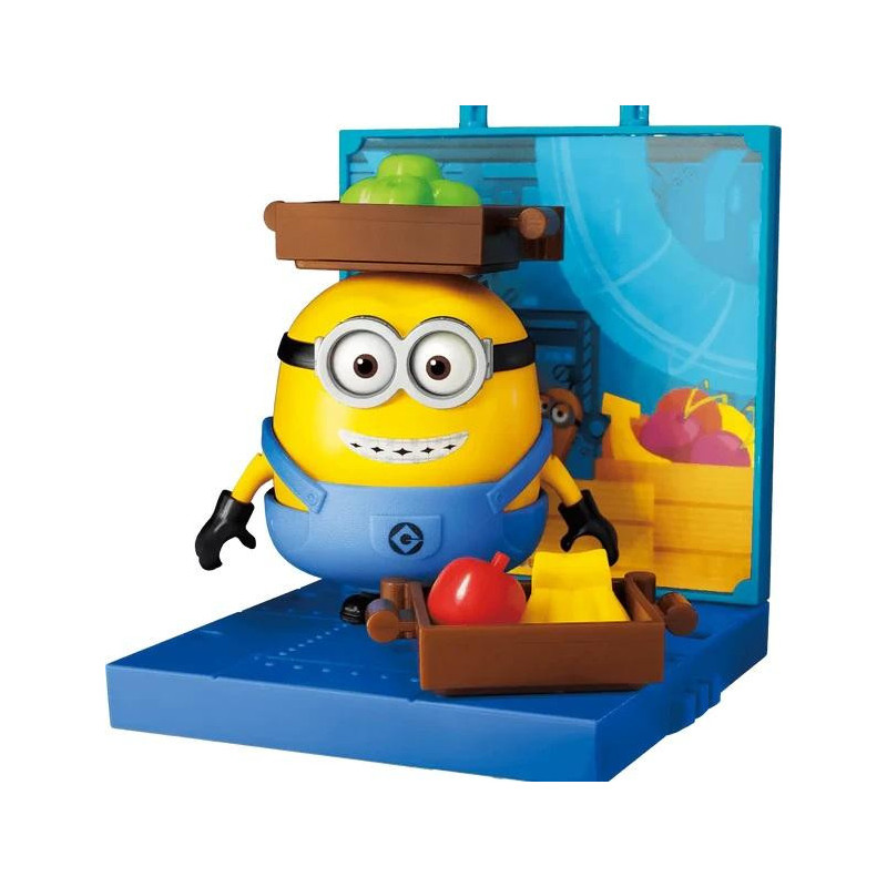 MINIONS FIGURE PLASTIC MODEL KIT BLOKEES SERIES 01 OTTO THE FRUIT HAND