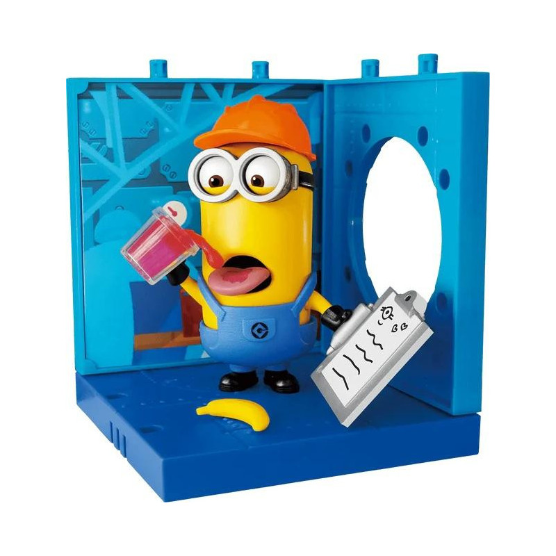 MINIONS FIGURE PLASTIC MODEL KIT BLOKEES SERIES 1 KEVIN THE JELLY TAST