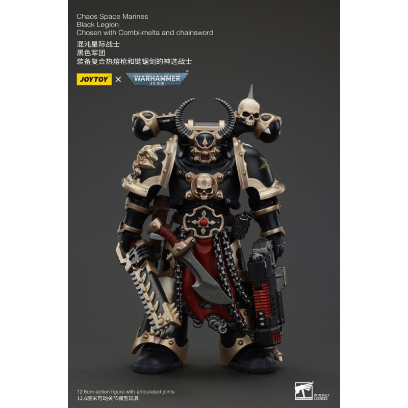 WARHAMMER 40K CHAOS SPACE MARINES BLACK LEGION COMBI MELTA AND CHAINSW