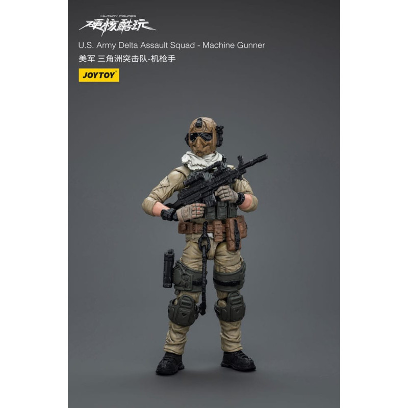 HARDCORE COLDPLAY US ARMY DELTA ASSAULT SQUAD MACHINE GUNNER 11 CM