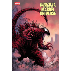 GODZILLA DESTROYS THE MARVEL UNIVERSE  5 CVR D DAVE WACHTER MARVELIZED