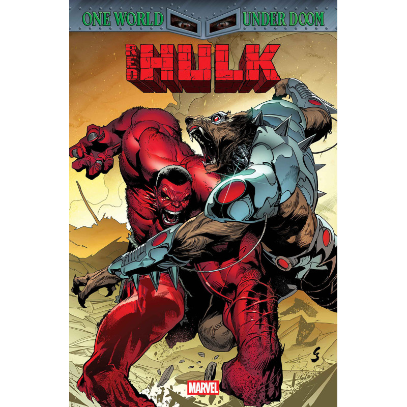 RED HULK  10 CVR A GEOFF SHAW  DOOM 