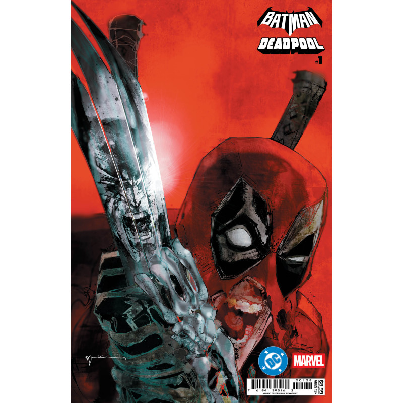 DC MARVEL BATMAN DEADPOOL  1  ONE SHOT  CVR Q BILL SIENKIEWICZ INCREDI